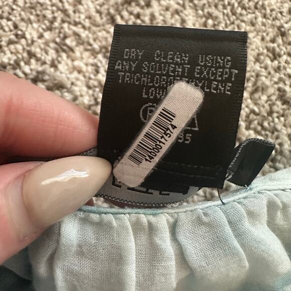 Lafayette 148 blue & white tie-dye loose top size M - Picture 8 of 12